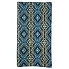 Petite couverture équatorienne en alpaga - Réversible - Design natif / néerlandais  - Fairtrade & Authenticité - Chimborazo - noire