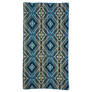 EcuaFina Mini Alpaca Native Decke - Doppelseitige Drucke – niederländisches/einheimisches Design – FairTrade & authentisch - Chimborazo - Schwarz