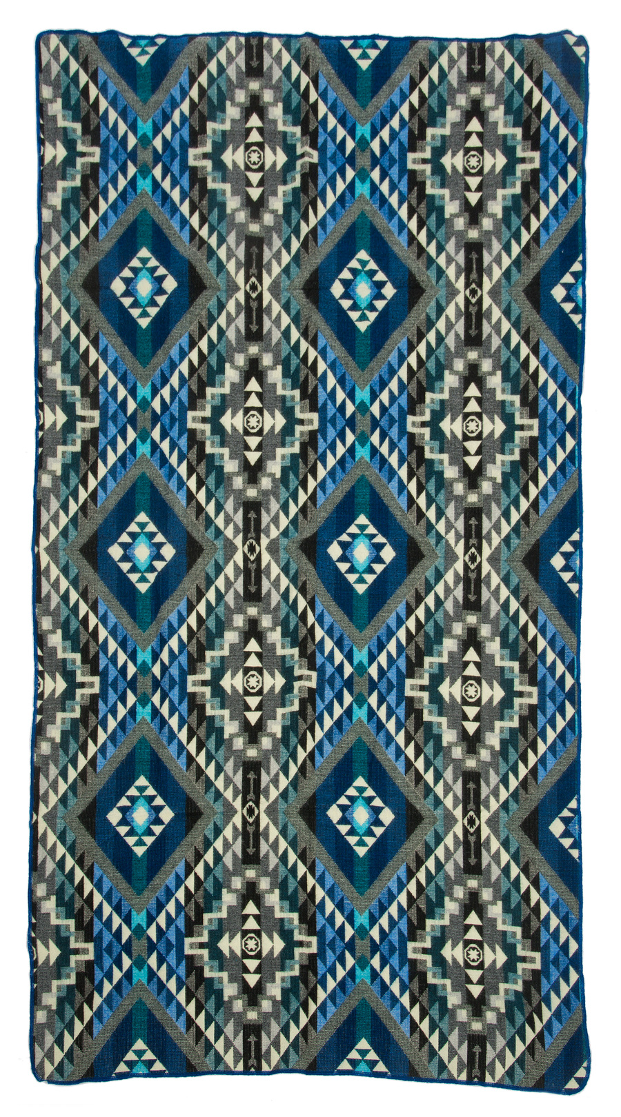 Mini Alpaca Native Deken - Dubbelzijdige prints - Dutch/Native Design - FairTrade & Authentiek - Chimborazo -Zwart