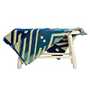 Petite couverture en alpaga aux motifs indigènes - Réversible - Design natif / néerlandais  - Fairtrade & Authenticité - Imbabura Bleu
