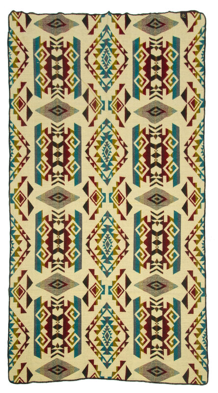 EcuaFina Mini Alpaca native blanket - Double-sided prints - Dutch/Native Design - FairTrade & Authentic - Chimborazo - Multicolor