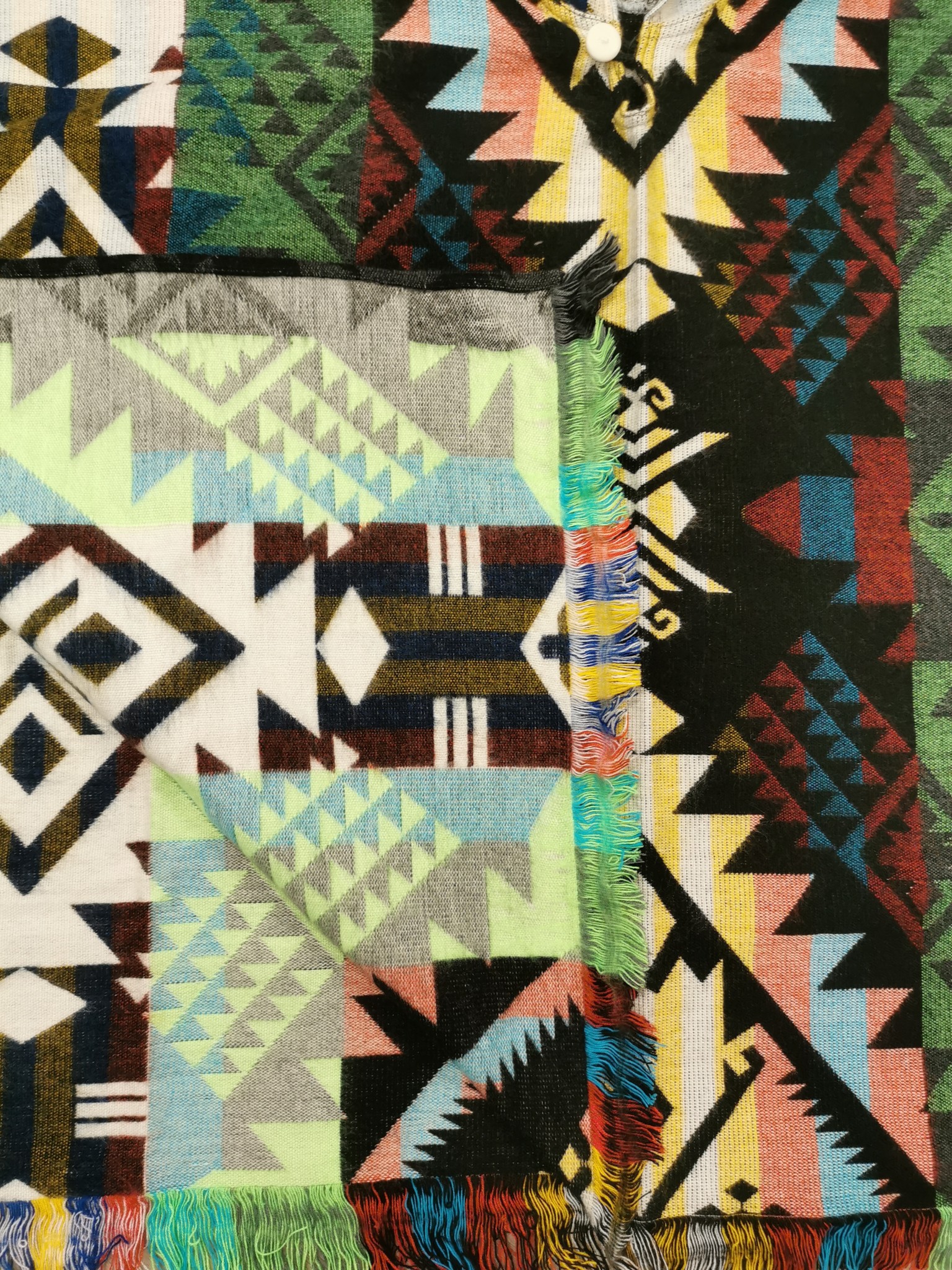 EcuaFina Poncho Waorani Vert