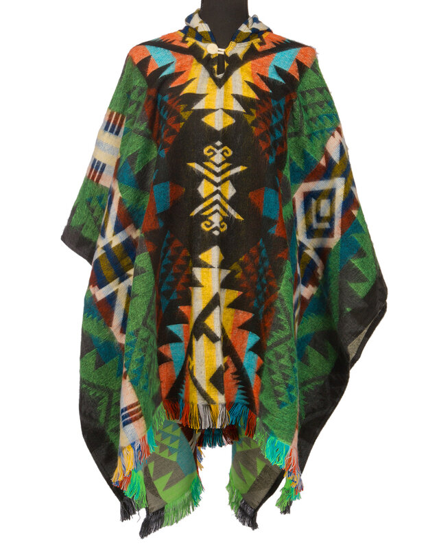 EcuaFina Poncho Waorani  Green