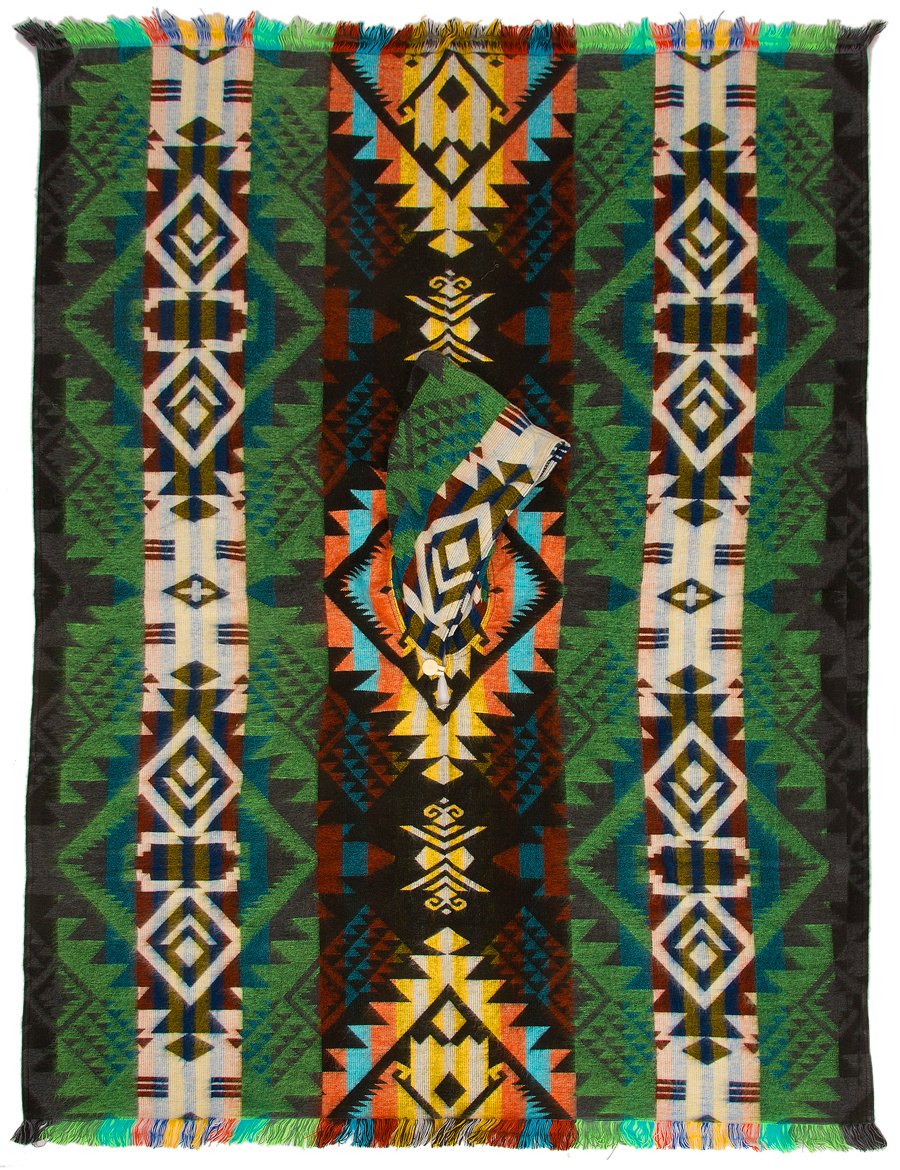 EcuaFina Poncho Waorani Vert