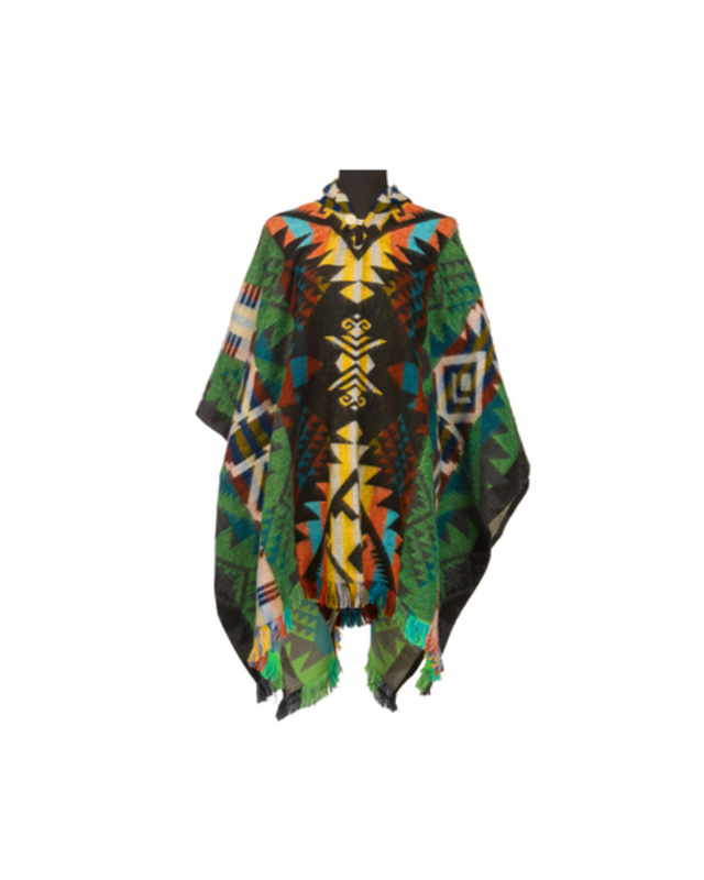 EcuaFina Poncho Waorani Vert