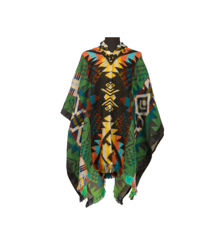 EcuaFina Poncho Waorani Vert