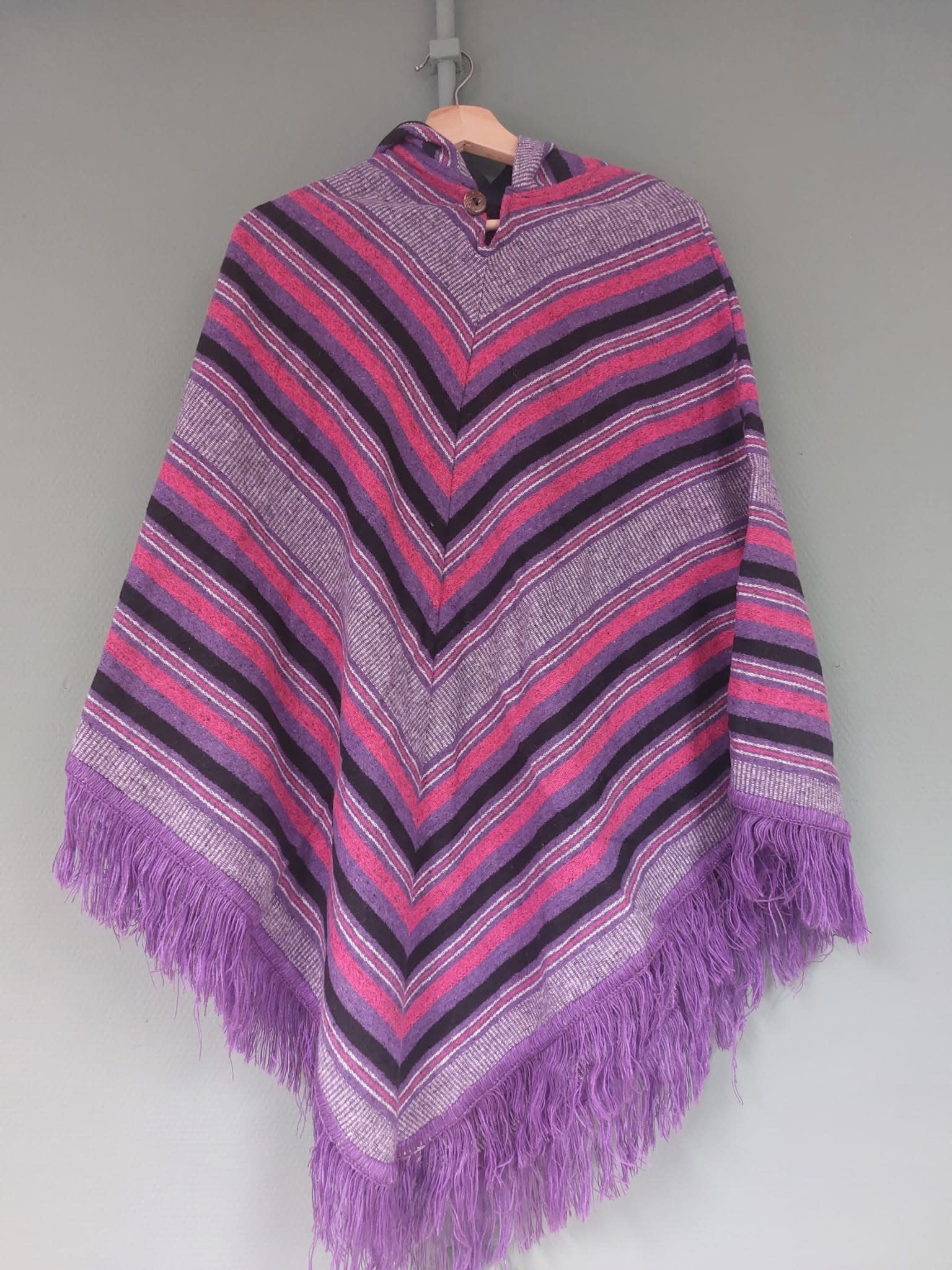 Poncho Driehoek Roze