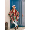 Alpaca Poncho Quitu Red