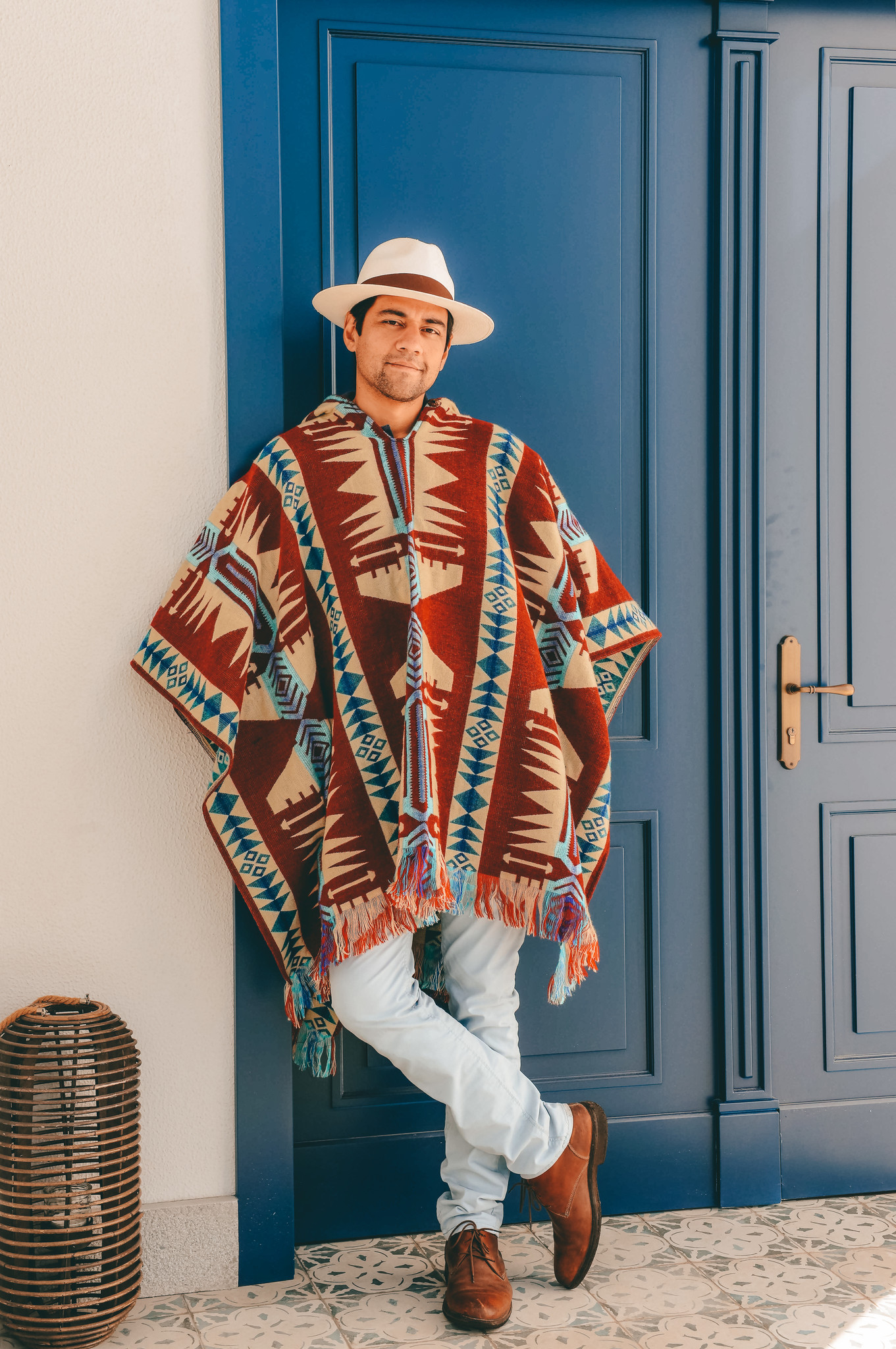 Poncho Quitu Rood