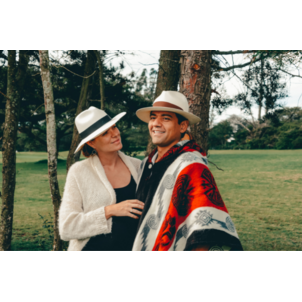 EcuaFina Poncho Maya Schwarz