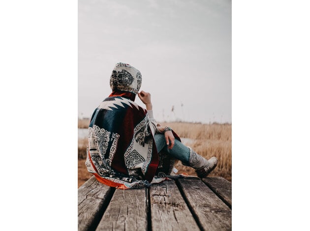 EcuaFina Poncho Inca Rouge