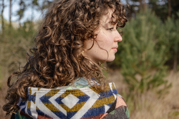 EcuaFina Poncho Waorani Vert