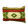 Coussin 60 x 40 cm - double face Quilotoa vert - avec coussin de garnissage composé d'un rembourrage 100 % plumes de canard et d'une housse 100 % coton