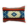 Cushion 60 x 40 cm - double-sided Quilotoa blue - including duck feather inner cushion