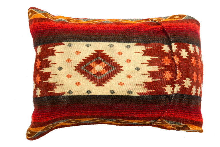 EcuaFina Cushion 60 x 40 cm - double-sided Quilotoa red - including duck feather inner cushion