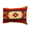 Coussin 60 x 40 cm - double face Quilotoa rouge bordeaux - avec coussin de garnissage composé d'un rembourrage 100 % plumes de canard et d'une housse 100 % coton