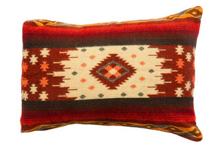 EcuaFina Alpaca rectangle pillow - Quilotoa Red