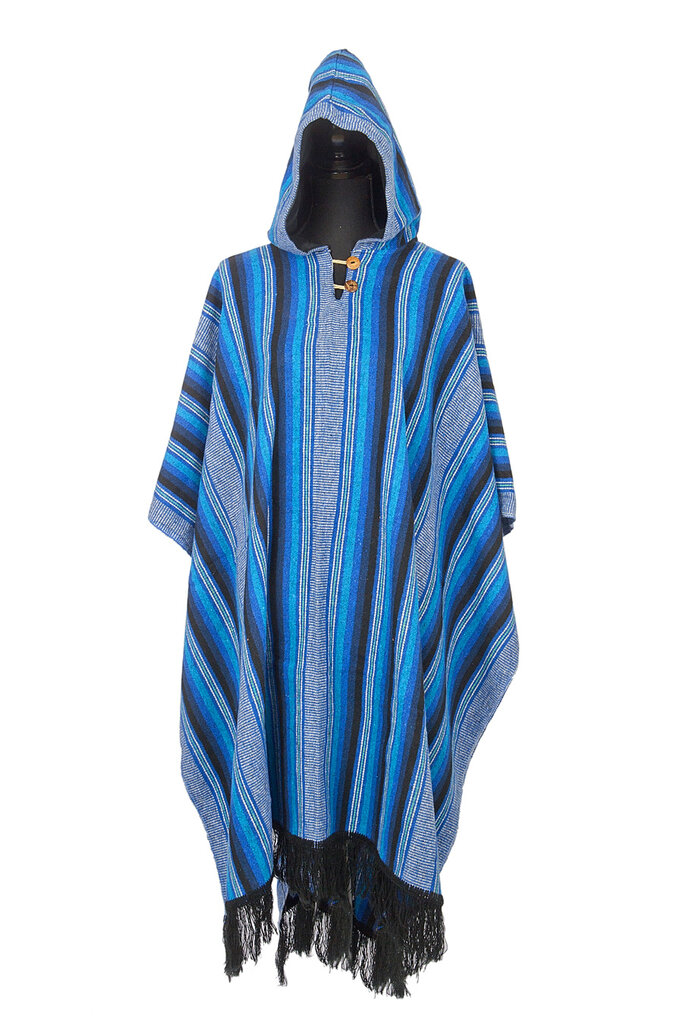 EcuaFina Poncho Secoya Blau | Baumwolle | Sommerponcho | EcuaFina | Sommer 2023