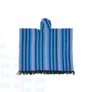 EcuaFina Poncho Secoya Blauw | Katoen | Zomer poncho | EcuaFina | Zomer 2024