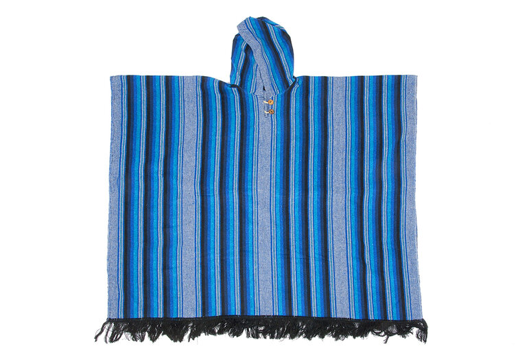 EcuaFina Poncho Secoya Blau | Baumwolle | Sommerponcho | EcuaFina | Sommer 2023