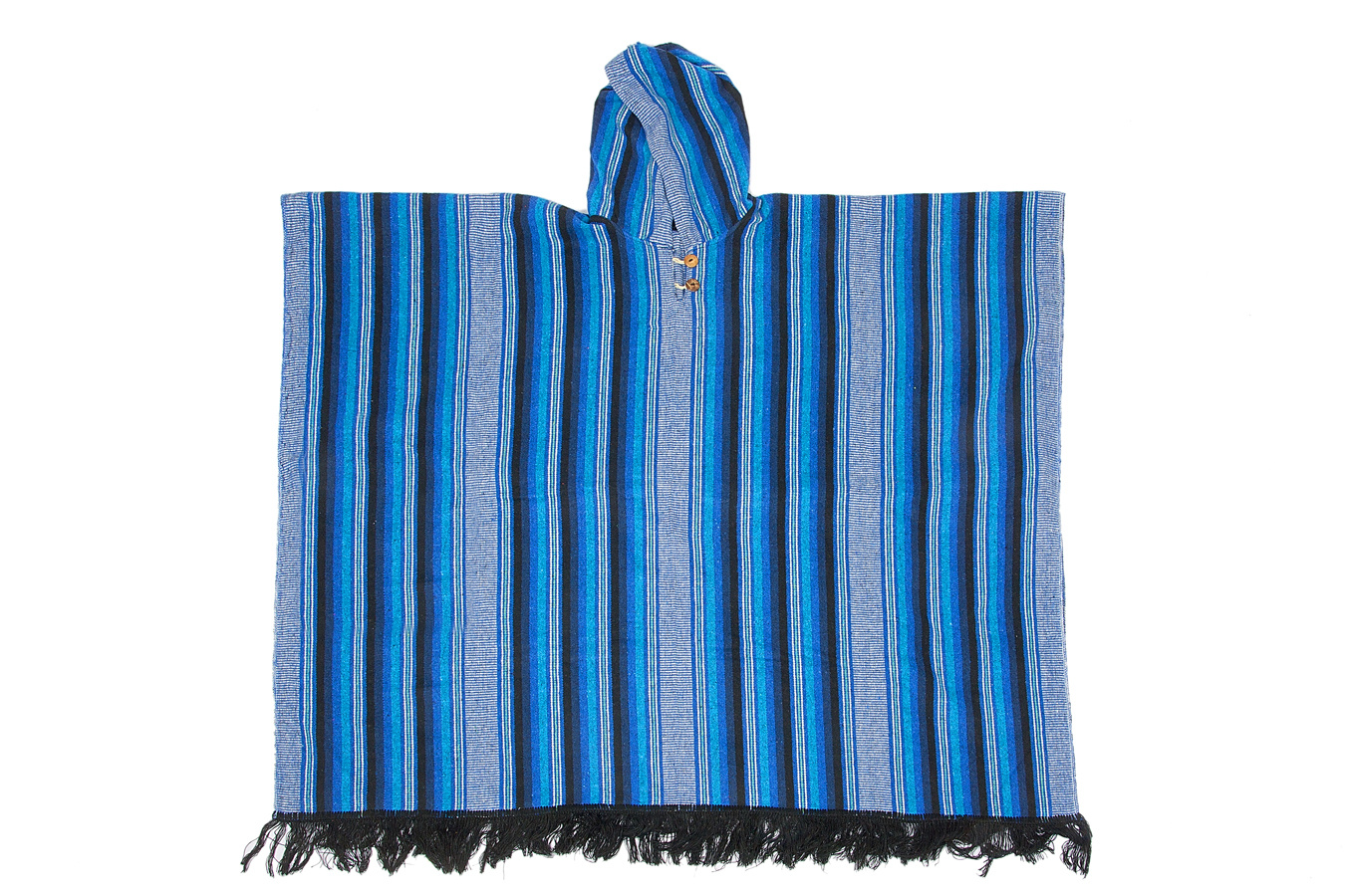 EcuaFina Poncho Secoya Blauw | Katoen | Zomer poncho | EcuaFina | Zomer 2024