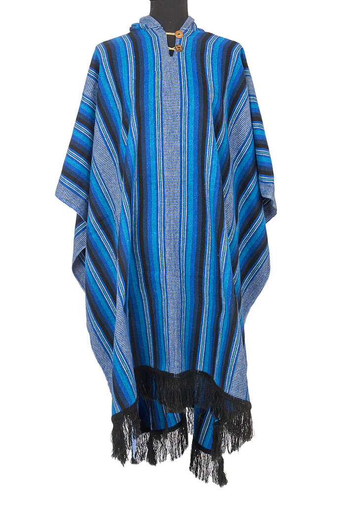 EcuaFina Poncho Secoya Blau | Baumwolle | Sommerponcho | EcuaFina | Sommer 2023