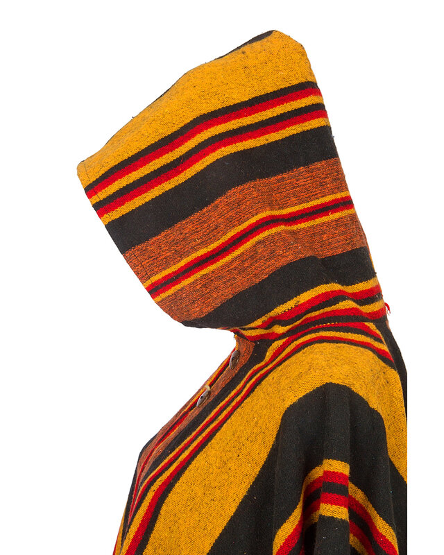 EcuaFina Poncho Siona Black / Yellow | Cotton | Summer poncho | EcuaFina | Summer 2023