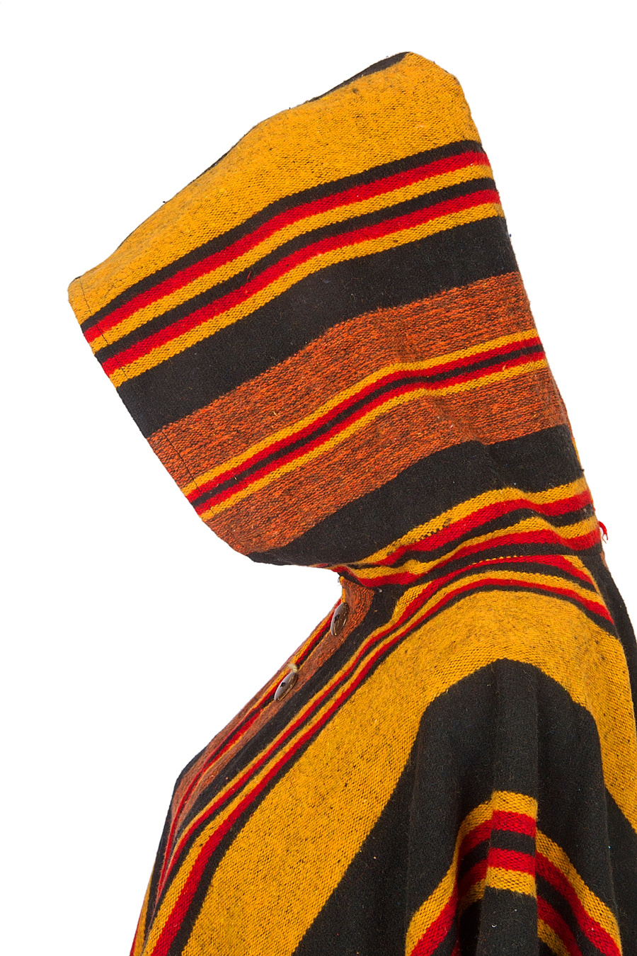 EcuaFina Poncho Siona Black / Yellow | Cotton | Summer poncho | EcuaFina | Summer 2023