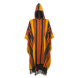 EcuaFina Poncho Siona Schwarz / Gelb | Baumwolle | Sommerponcho | EcuaFina | Sommer 2023