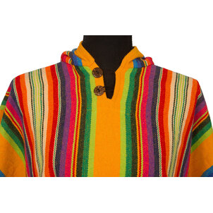 EcuaFina Poncho Sapara Gelb | Baumwolle | Sommerponcho | EcuaFina |