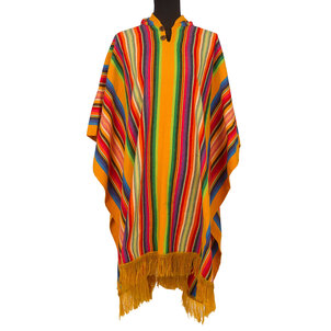 EcuaFina Poncho Sapara Jaune - Poncho d'été -