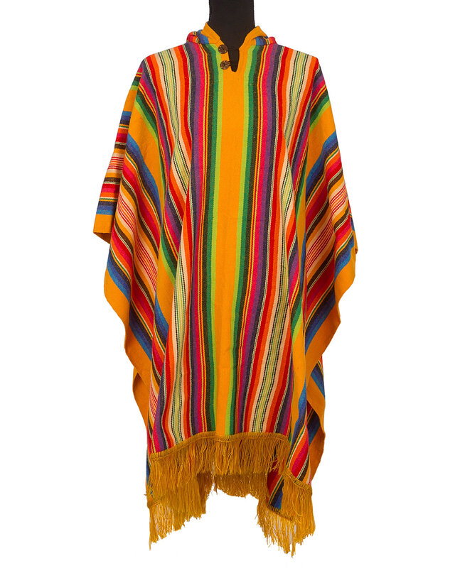 EcuaFina Poncho Sapara Yellow | Cotton | Summer poncho | EcuaFina |
