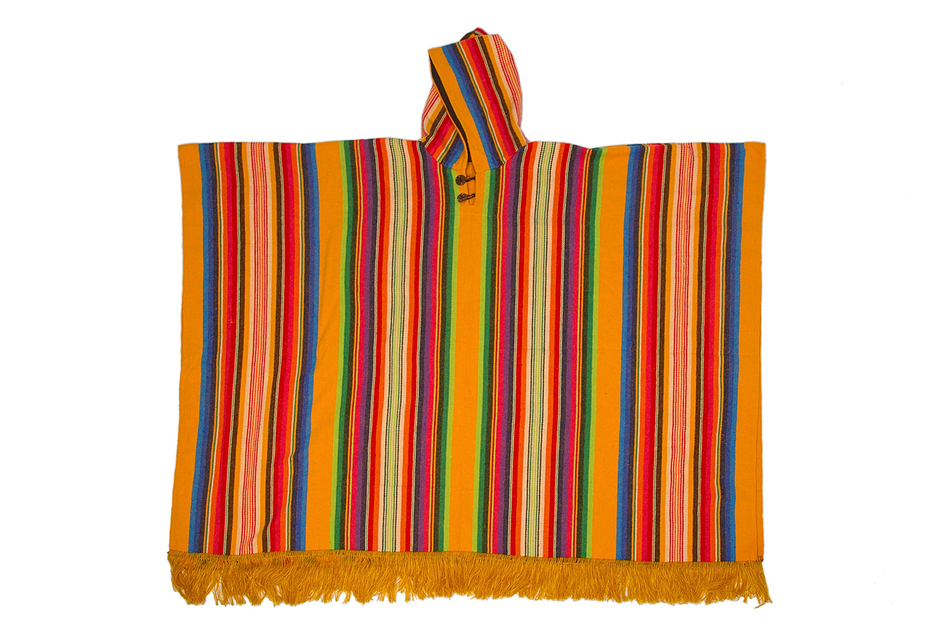 EcuaFina Poncho Sapara Gelb | Baumwolle | Sommerponcho | EcuaFina |