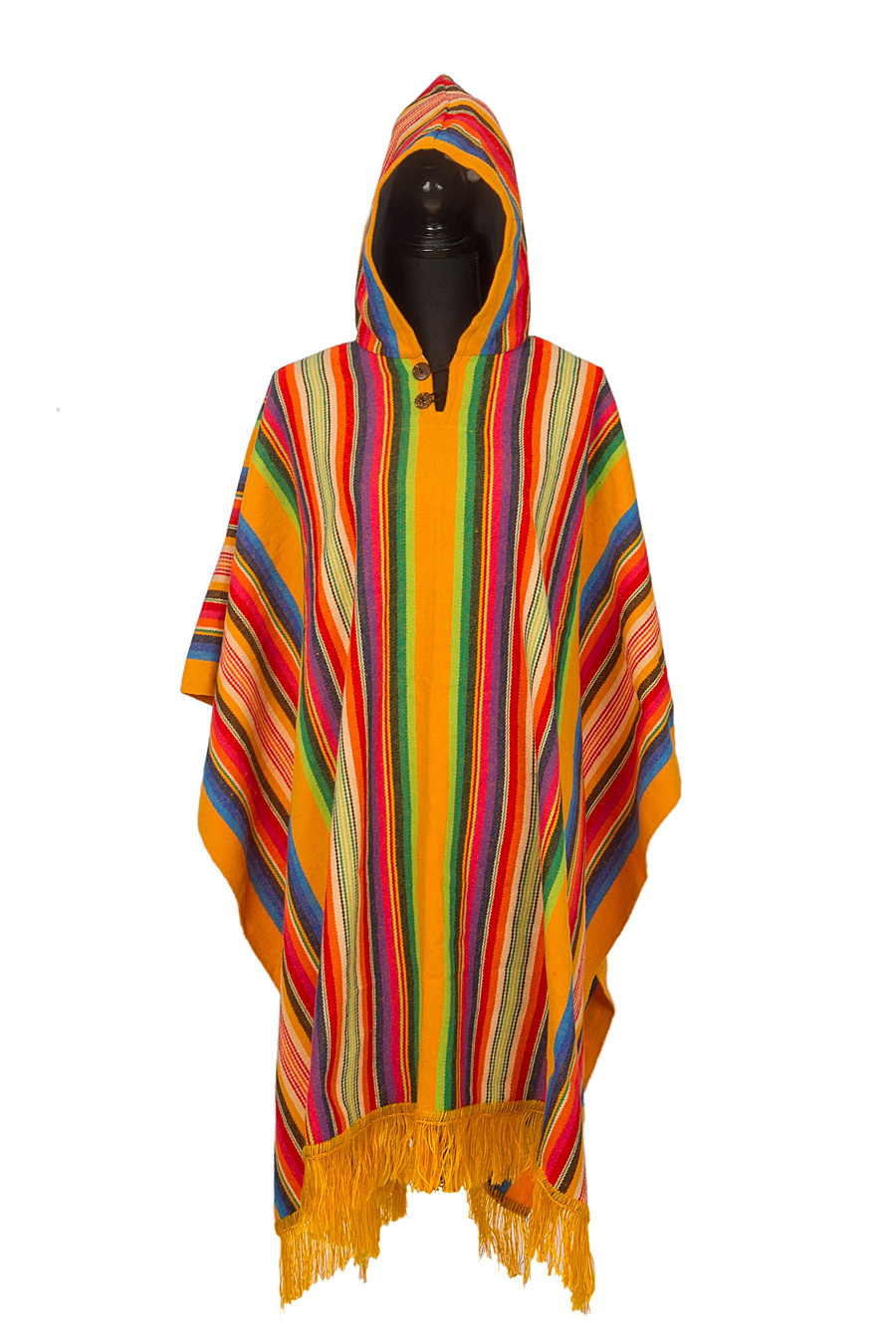 EcuaFina Poncho Sapara Gelb | Baumwolle | Sommerponcho | EcuaFina |