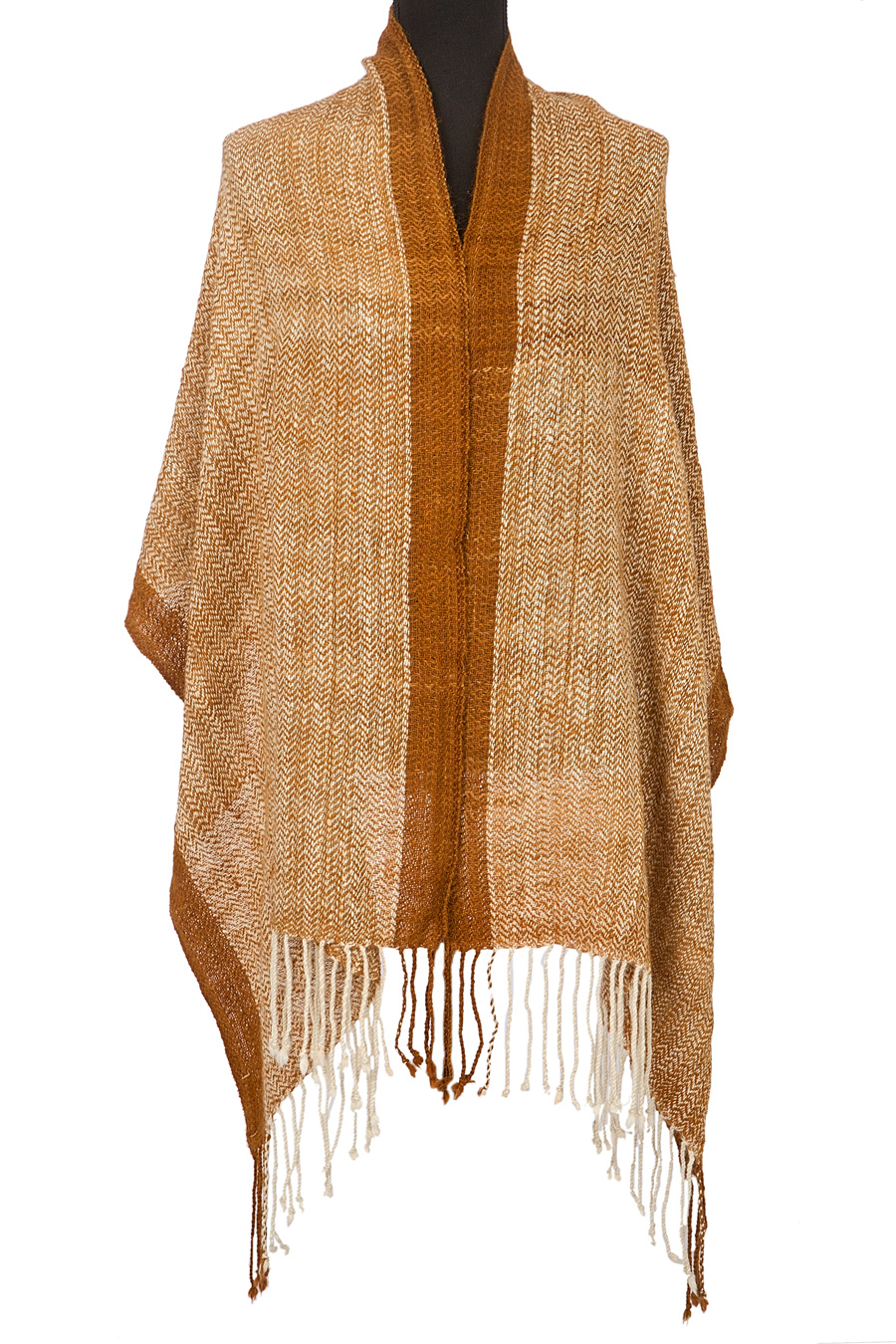 100% Baby Alpaca Beige Brown Shawl 2023 100% Baby Alpaca Beige Brown Shawl 2023