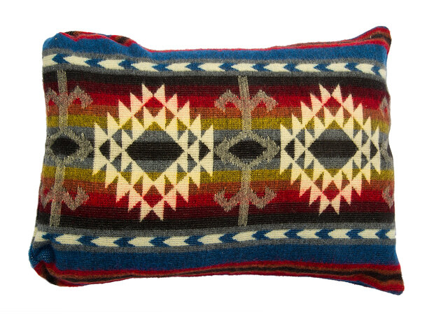 EcuaFina Kussen 60 x 40 cm - dubbelzijdig Cotopaxi mix - inclusief binnenkussen van eendenveren