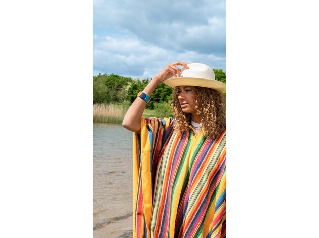 EcuaFina Poncho Sapara Geel | Katoen | Zomer poncho | EcuaFina |