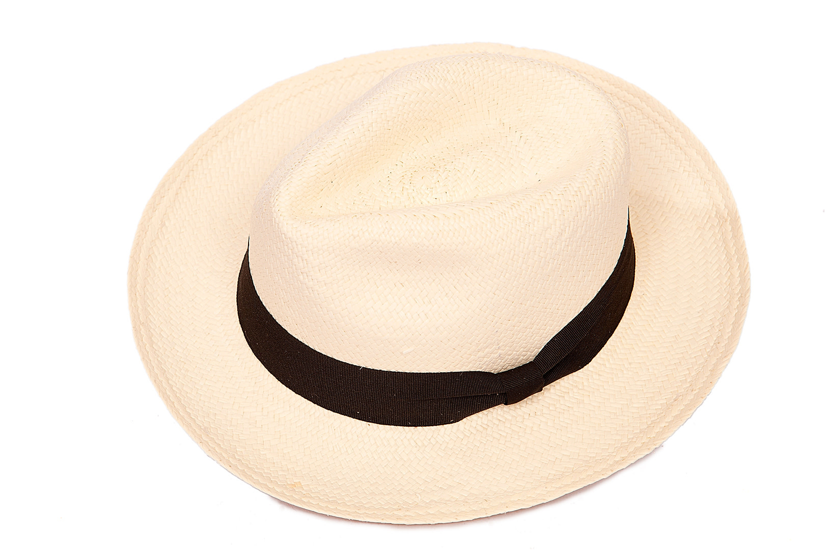 Handgemaakte Panama hoed Classic Beige