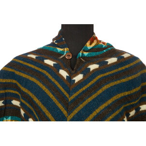 EcuaFina Poncho Driehoek Bruin