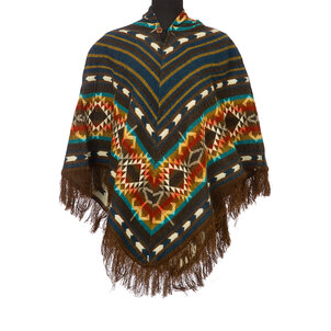 EcuaFina Poncho Dreieck Braun