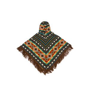 EcuaFina Poncho Dreieck Braun