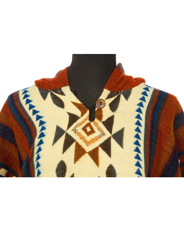 EcuaFina Poncho Quichua Brown