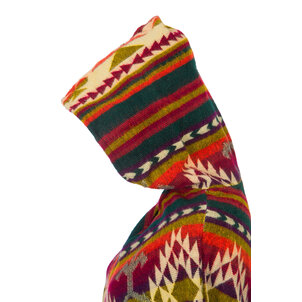 EcuaFina Charming ladies poncho - Triangle Green