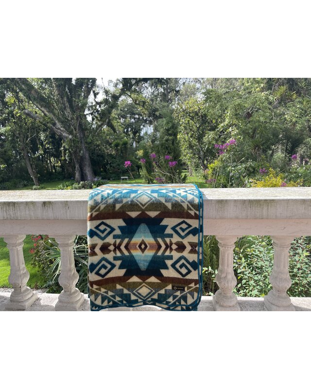 EcuaFina Alpaka native Decke - Chimborazo - Farbmischung – Nachhaltig – Inneneinrichtung