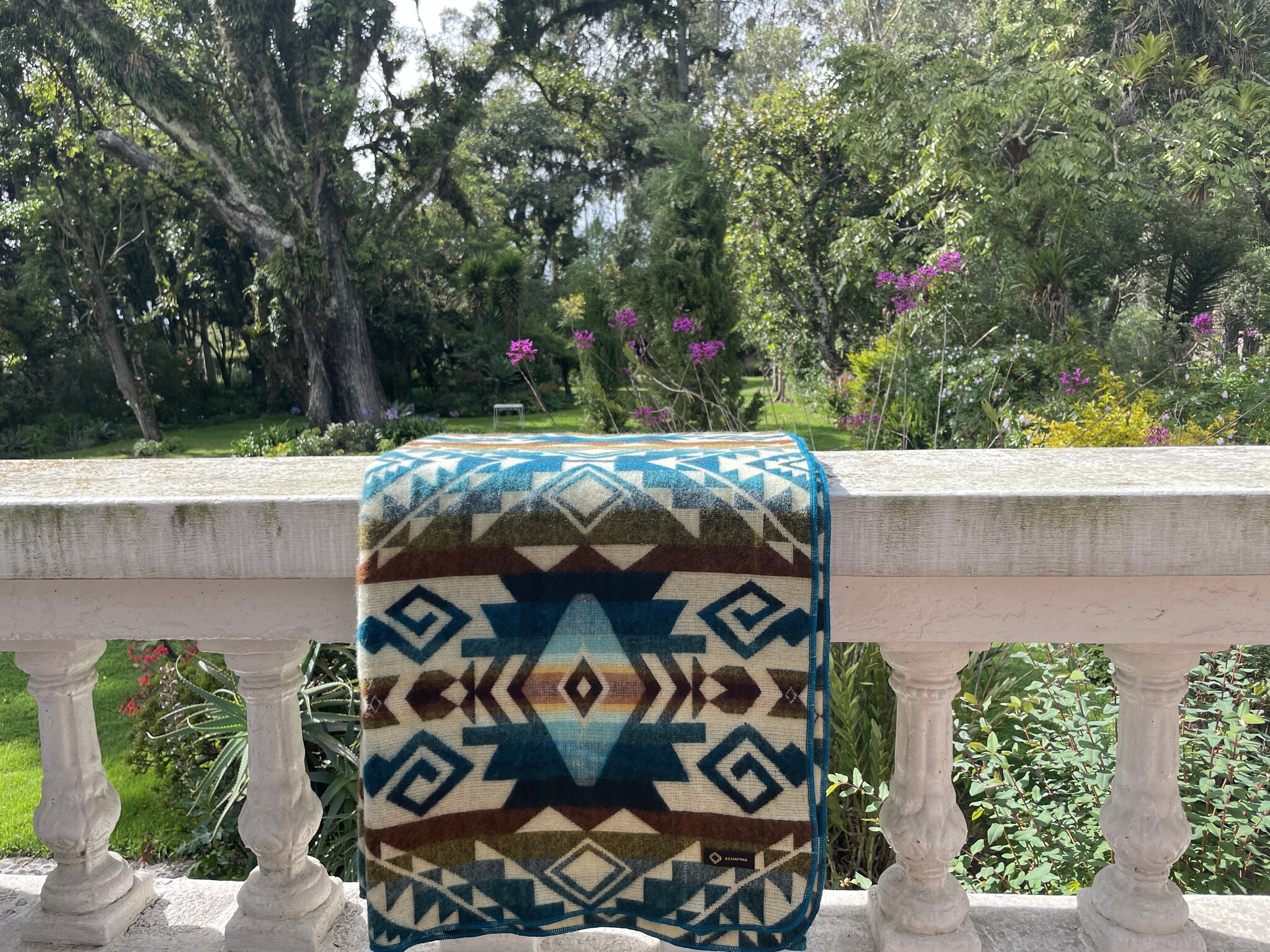 EcuaFina Alpaca Native Deken - Chimborazo - Kleurenmix - Sustainable - Interieur