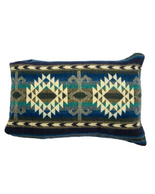 EcuaFina Kussen Alpaca Native Langwerpig  - Cotopaxi Blauw