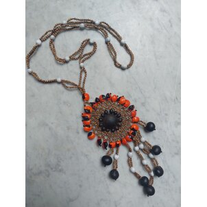 EcuaFina Prachtige handgemaakte ketting:  Mandi SOL