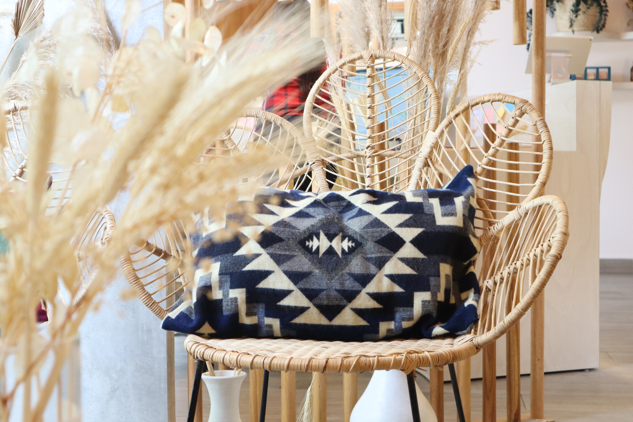 EcuaFina Cushion 60 x 40 cm - double-sided Chimborazo Black - including duck feather inner cushion