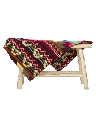 EcuaFina NEW - Alpaca native blanket - Antisana - Purple