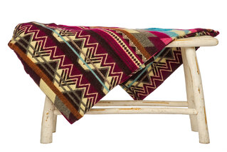 EcuaFina NIEUW - Alpaca native deken - Antisana - Paars